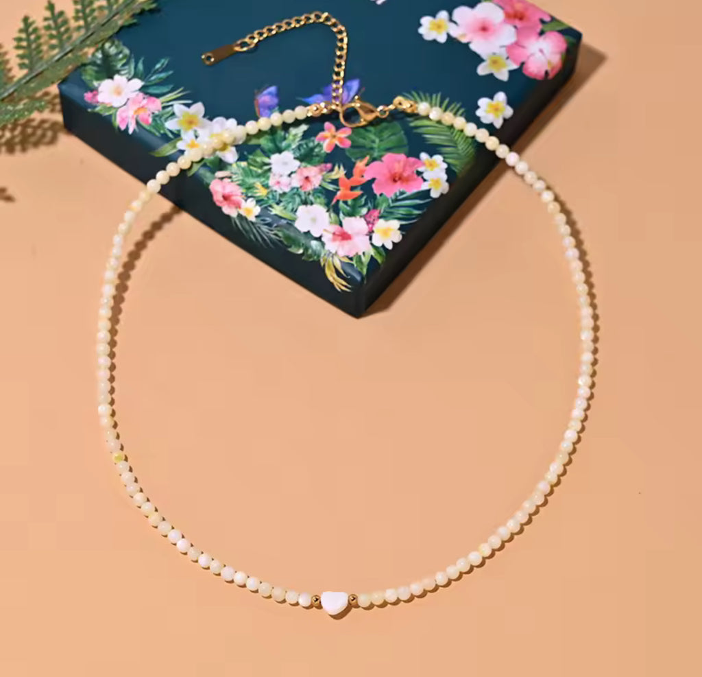 Eco Muse Handmade Mother Of Pear Shell Necklace