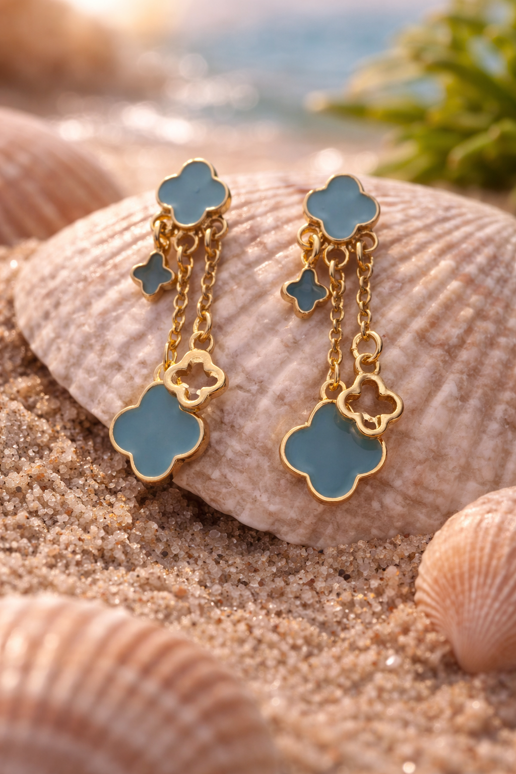The Pure Earth Clover Earrings