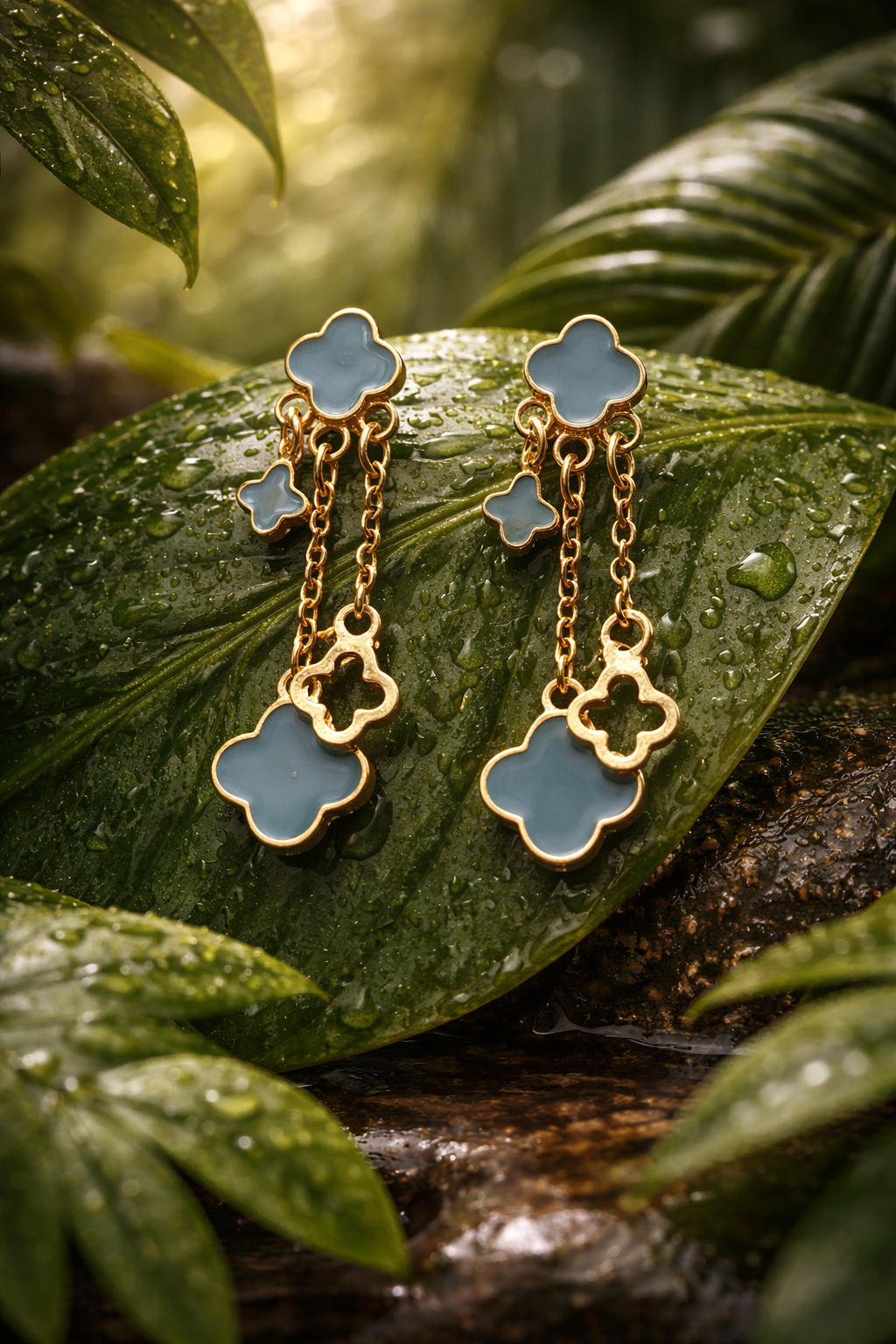 The Pure Earth Clover Earrings