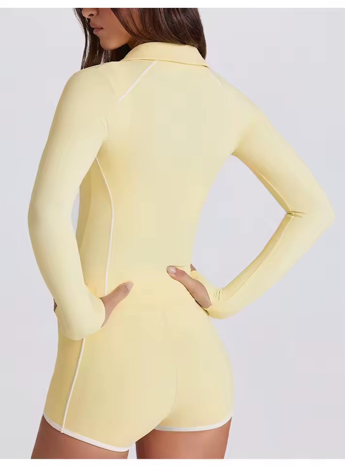 Ivy Hour Zip Blouse Set