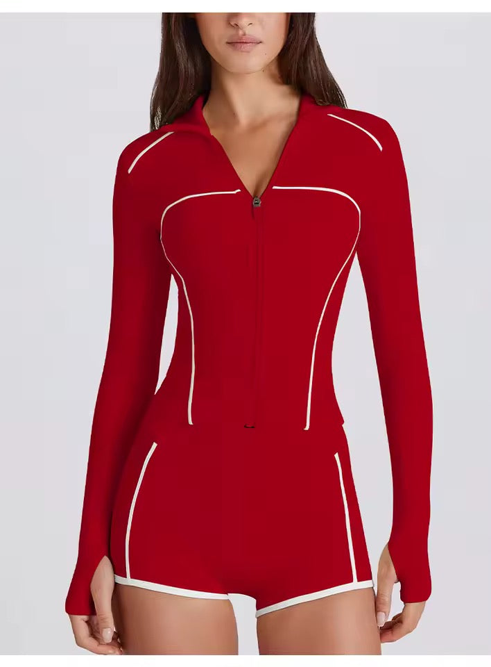 Ivy Hour Zip Blouse Set