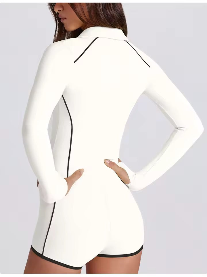 Ivy Hour Zip Blouse Set