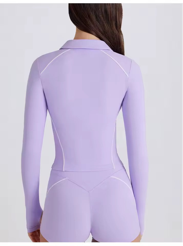Ivy Hour Zip Blouse Set