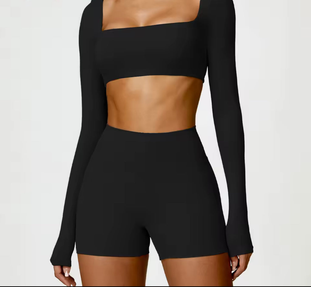 Blush Bloom Long Sleeved Sports Bra