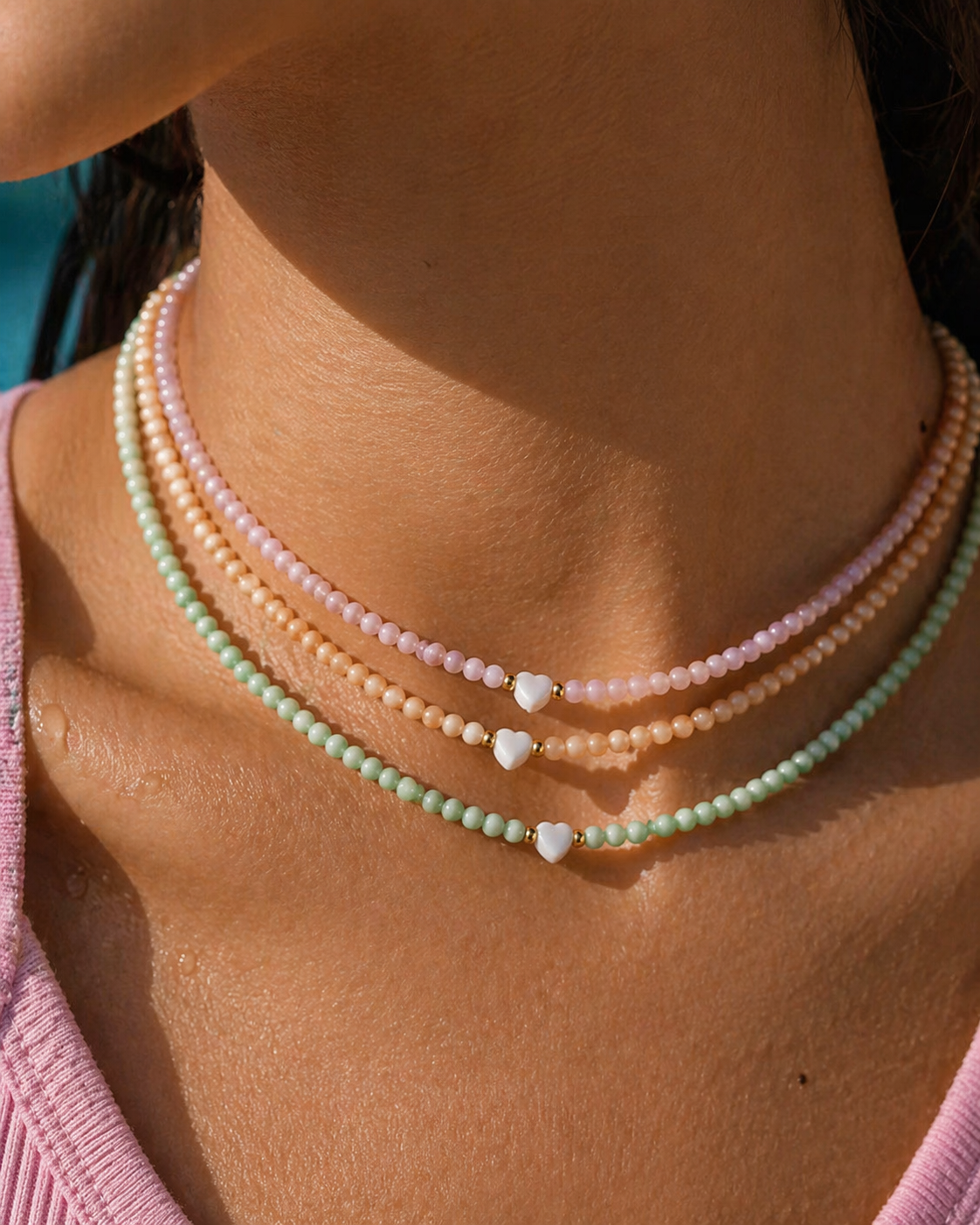 Eco Muse Handmade Mother Of Pear Shell Necklace
