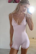 Honeysilk Louge V-Neck Playsuit