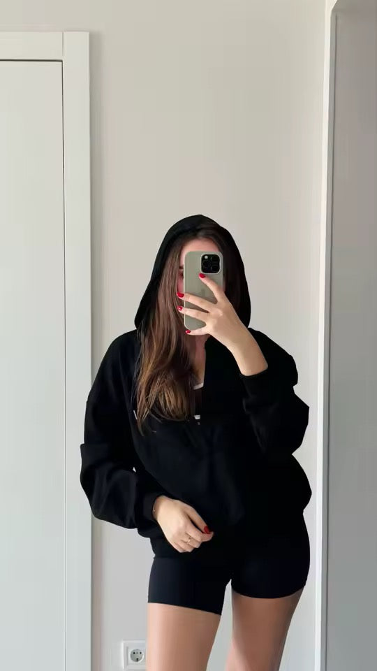 Dahlia Drift Lounge Workout Hoodie