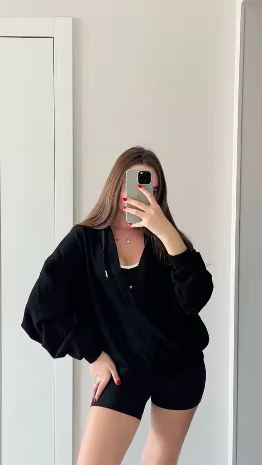 Dahlia Drift Lounge Workout Hoodie