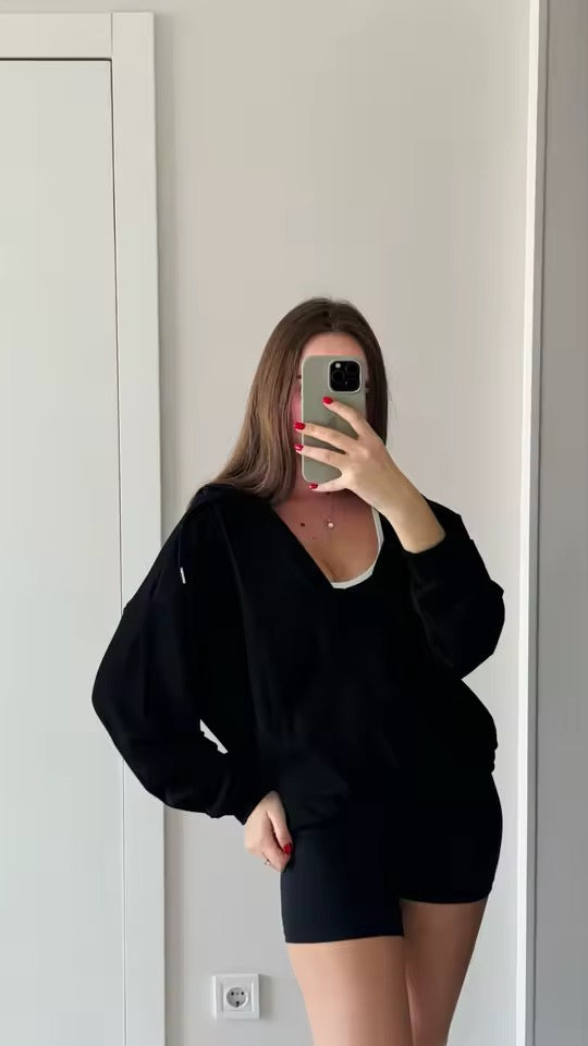 Dahlia Drift Lounge Workout Hoodie