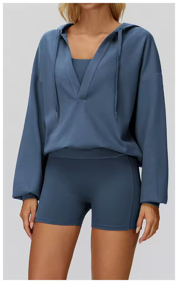 Dahlia Drift Lounge Workout Hoodie