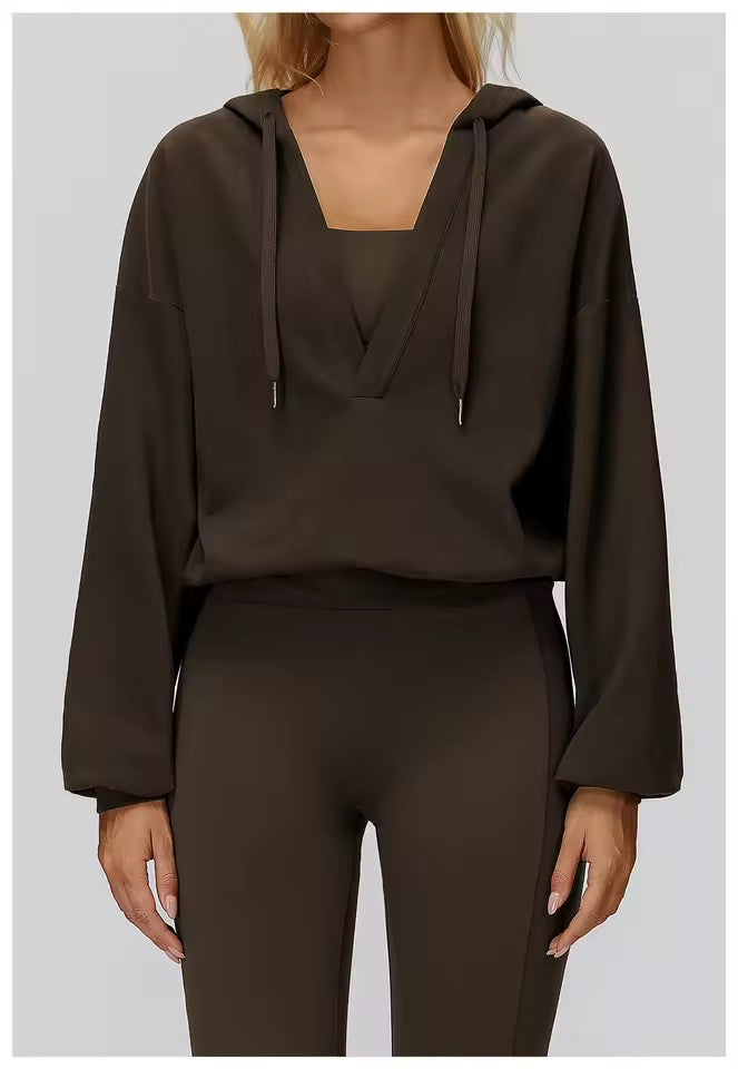 Dahlia Drift Lounge Workout Hoodie
