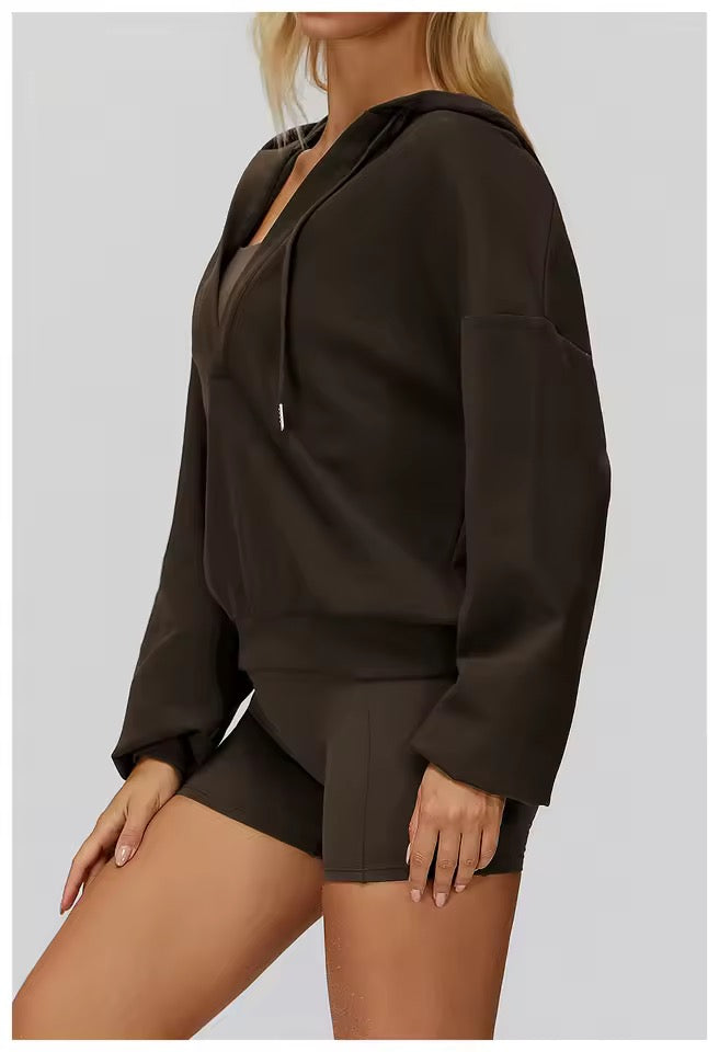 Dahlia Drift Lounge Workout Hoodie
