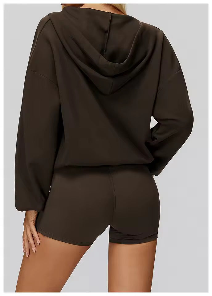 Dahlia Drift Lounge Workout Hoodie