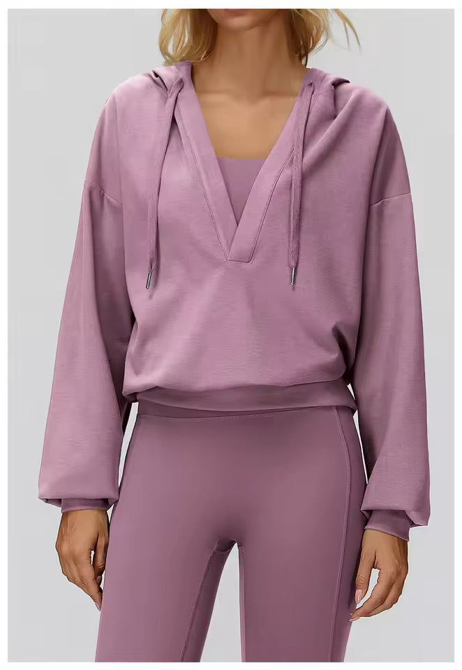 Dahlia Drift Lounge Workout Hoodie