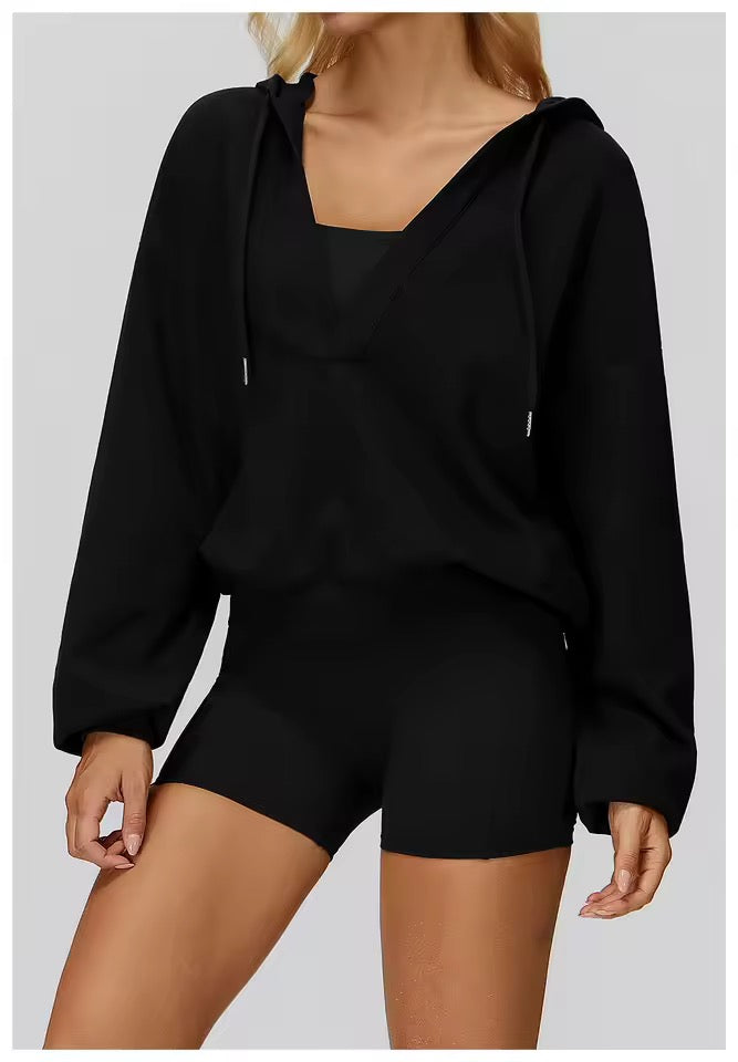 Dahlia Drift Lounge Workout Hoodie