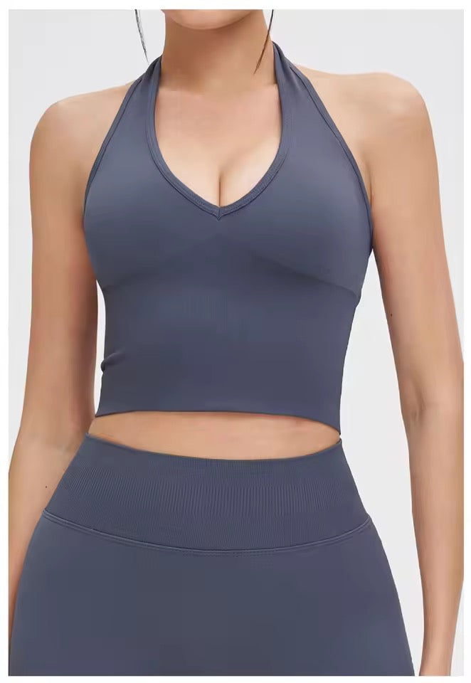 Vinesilk Halter Sports Bra