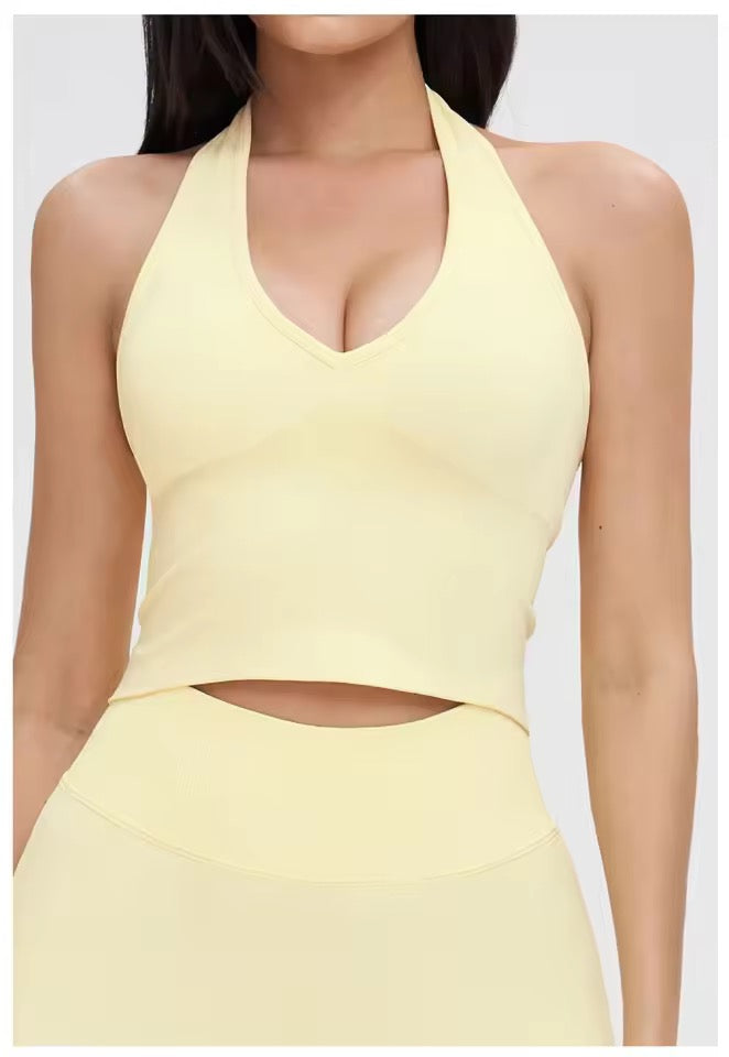 Vinesilk Halter Sports Bra