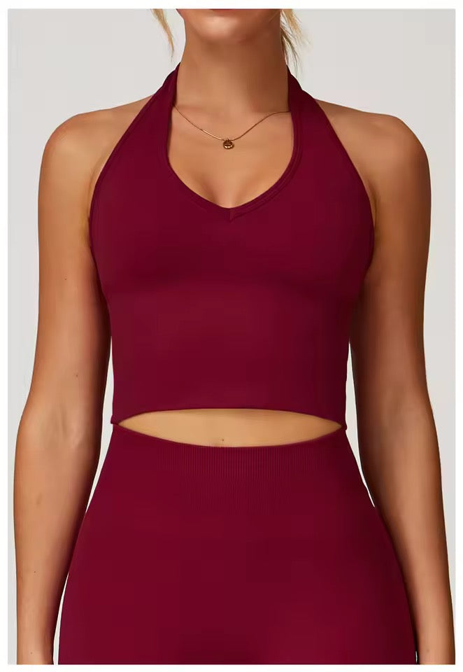 Vinesilk Halter Sports Bra