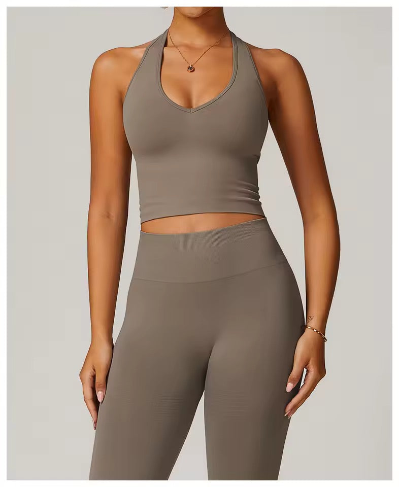 Vinesilk Halter Sports Bra