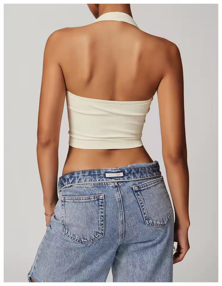 Vinesilk Halter Sports Bra