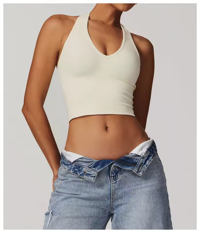 Vinesilk Halter Sports Bra