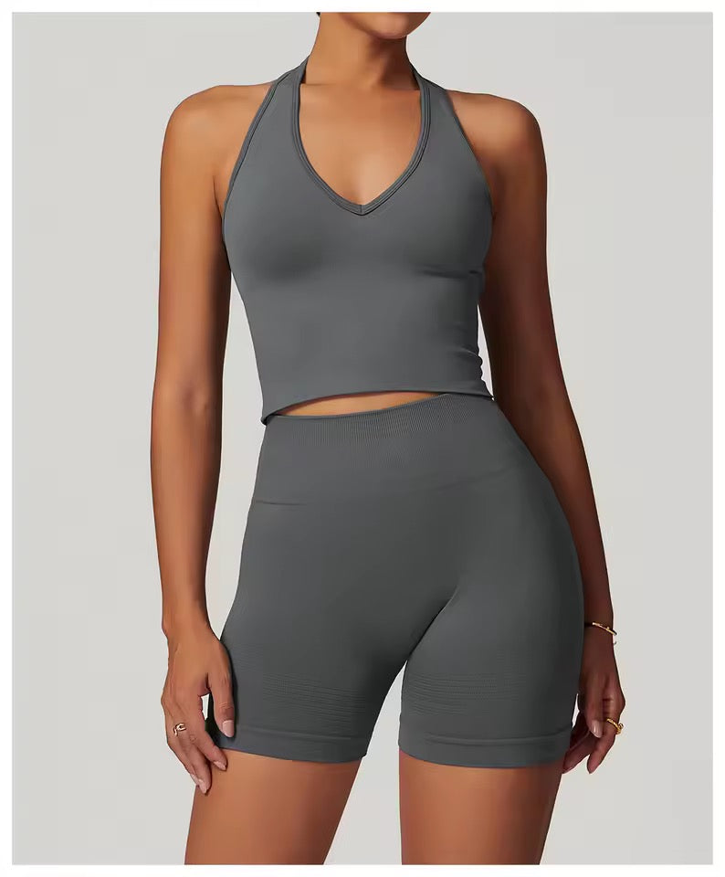 Vinesilk Halter Sports Bra