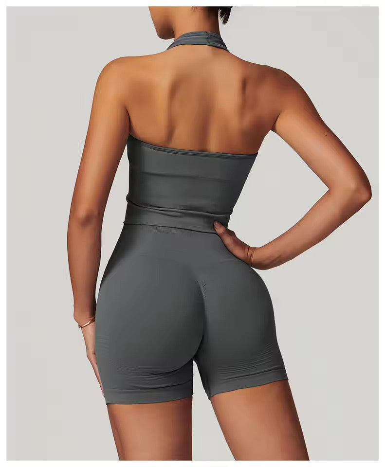 Vinesilk Halter Sports Bra
